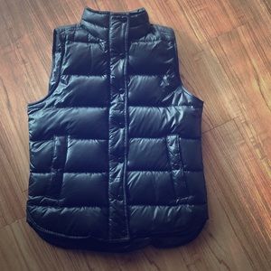 J.Crew Black Down Puffer Vest